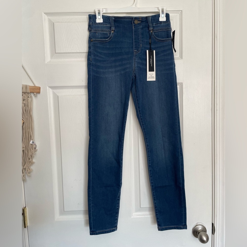 Liverpool Los Angeles The Gia Glider Ankle Skinny Dark Blue Women's Jeans Size S